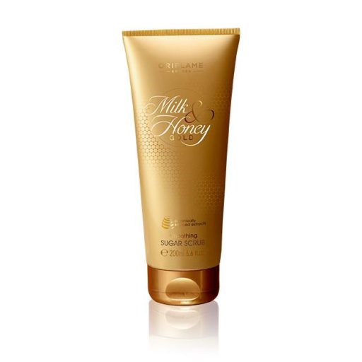 اسکراب لایه بردار بدن شکری شیروعسل اوریفلیم Milk & Honey Gold Sugar